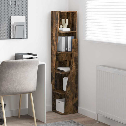 vidaXL Eckschrank Geräucherte Eiche 27,5x27x140cm Holzwerkstoff