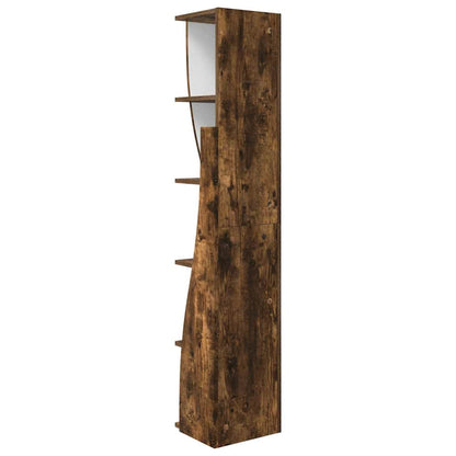 vidaXL Eckschrank Geräucherte Eiche 27,5x27x140cm Holzwerkstoff