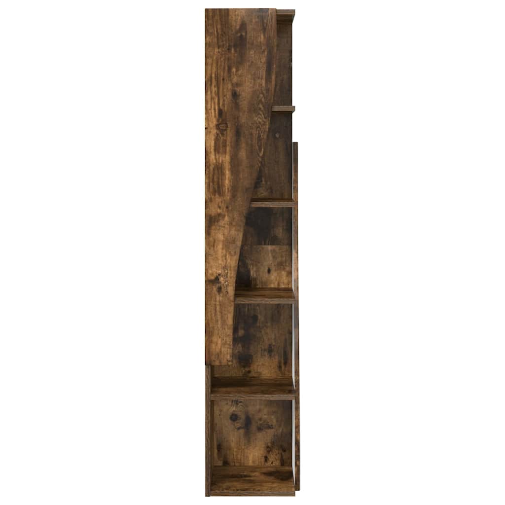 vidaXL Eckschrank Geräucherte Eiche 27,5x27x140cm Holzwerkstoff