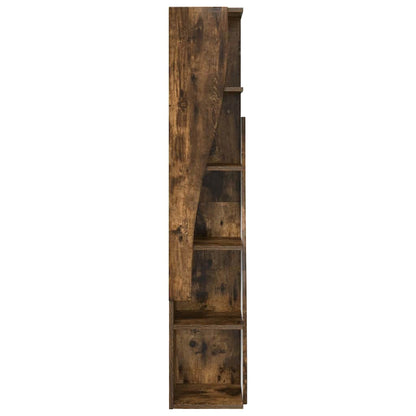 vidaXL Eckschrank Geräucherte Eiche 27,5x27x140cm Holzwerkstoff