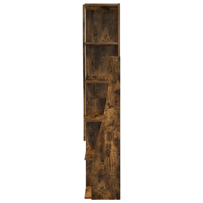 vidaXL Eckschrank Geräucherte Eiche 27,5x27x140cm Holzwerkstoff