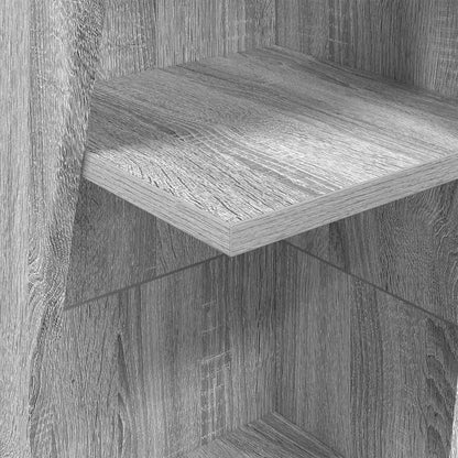 vidaXL Eckschrank Graues Sonoma 27,5x27x140cm Holzwerkstoff