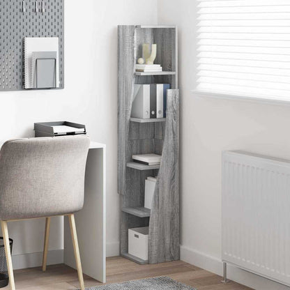 vidaXL Eckschrank Graues Sonoma 27,5x27x140cm Holzwerkstoff