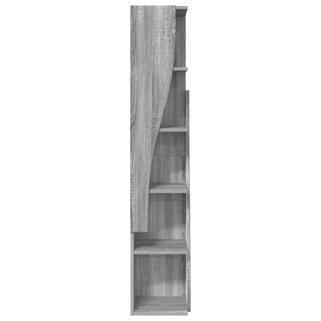 vidaXL Eckschrank Graues Sonoma 27,5x27x140cm Holzwerkstoff