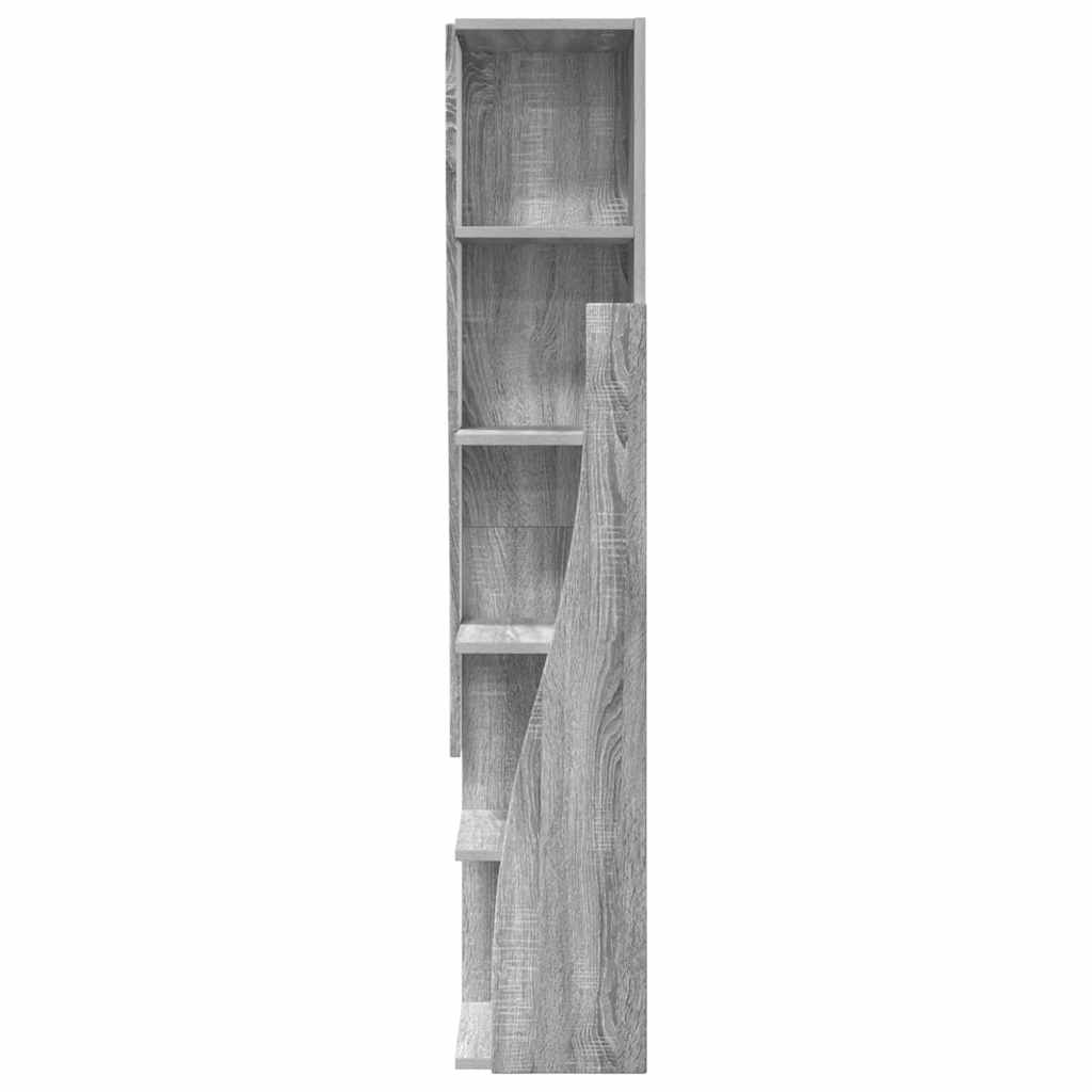 vidaXL Eckschrank Graues Sonoma 27,5x27x140cm Holzwerkstoff