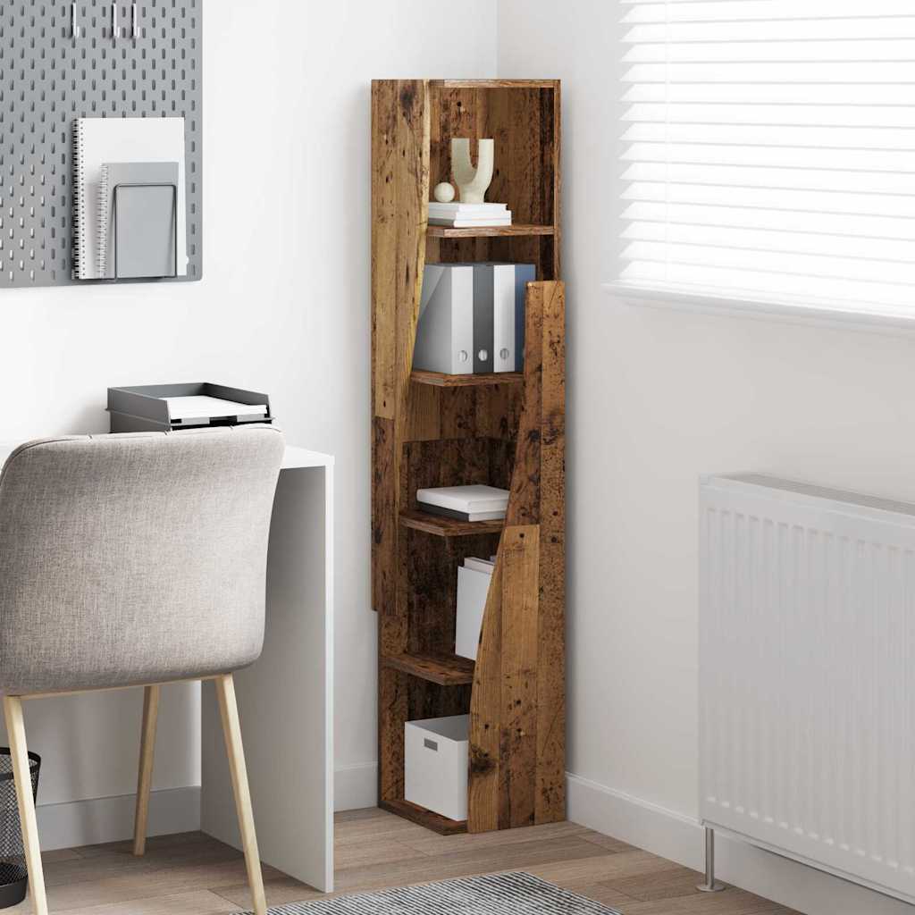 Eckschrank Altholz 27,5x27x140cm Holzwerkstoff