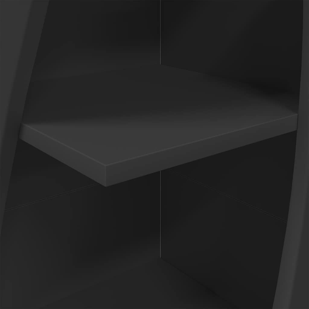 vidaXL Eckschrank Schwarz 32x32x140cm Holzwerkstoff