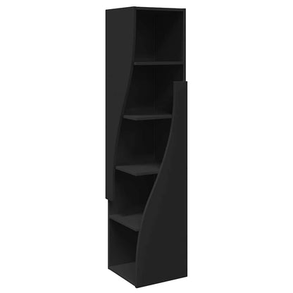 vidaXL Eckschrank Schwarz 32x32x140cm Holzwerkstoff