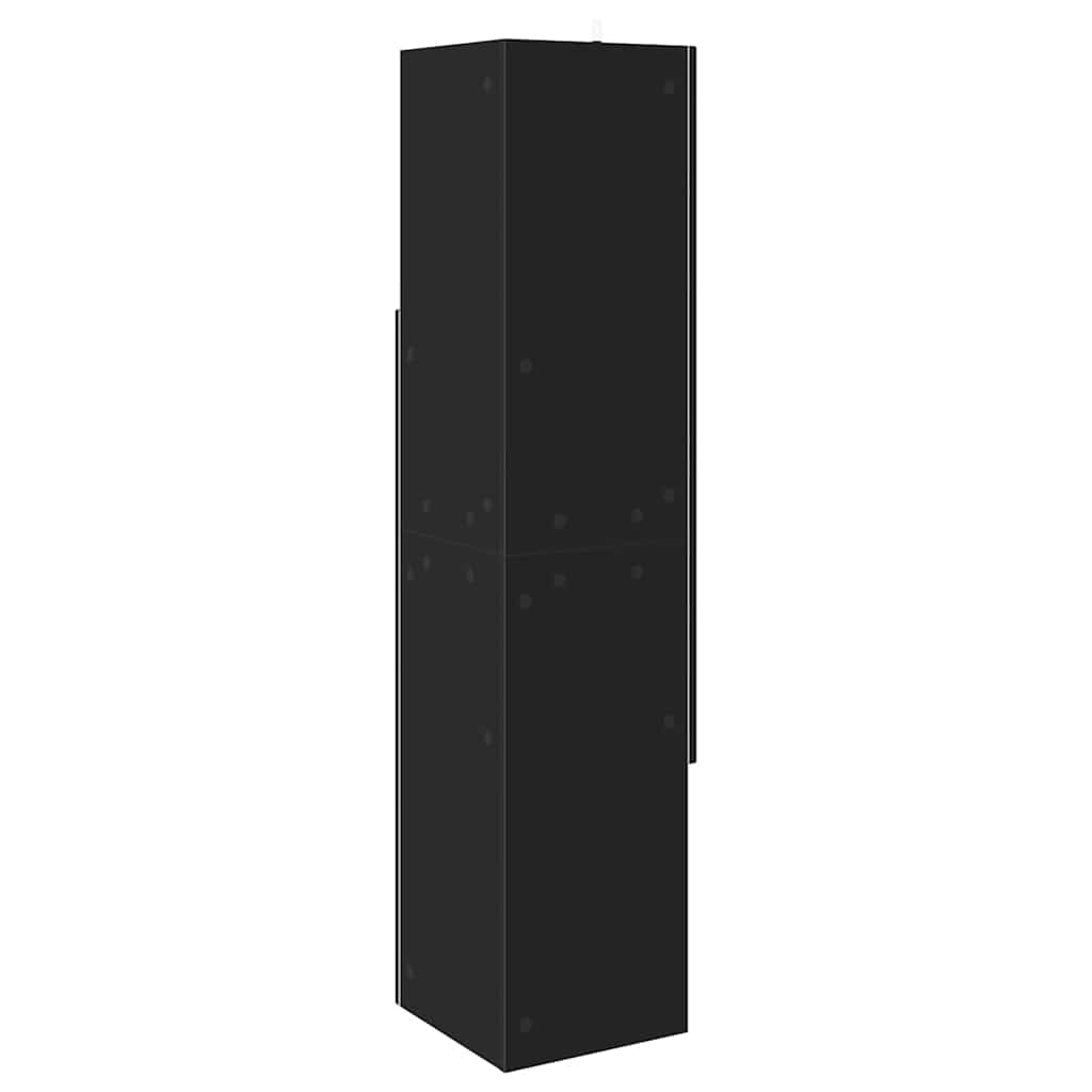vidaXL Eckschrank Schwarz 32x32x140cm Holzwerkstoff