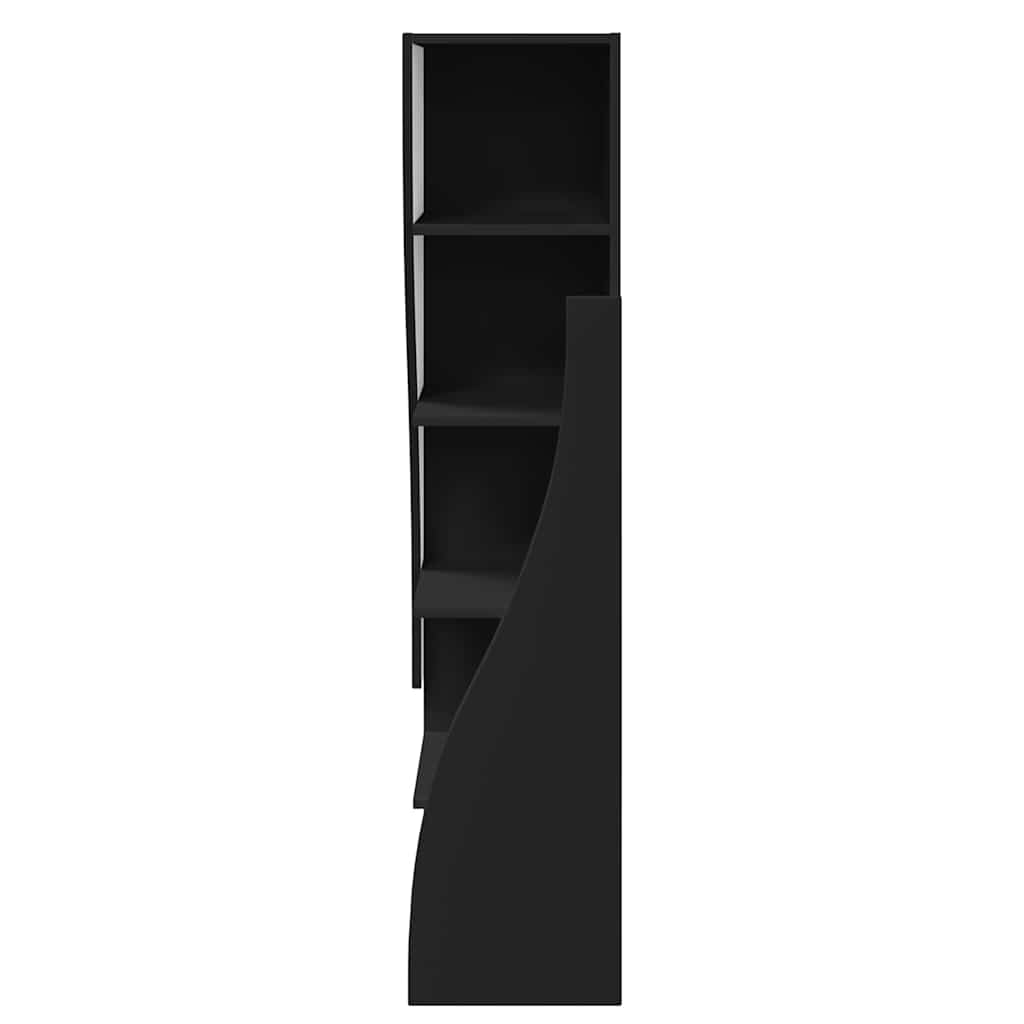 vidaXL Eckschrank Schwarz 32x32x140cm Holzwerkstoff