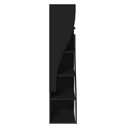 vidaXL Eckschrank Schwarz 32x32x140cm Holzwerkstoff