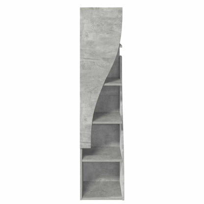 vidaXL Eckschrank Beton Grau 32x32x140cm Holzwerkstoff