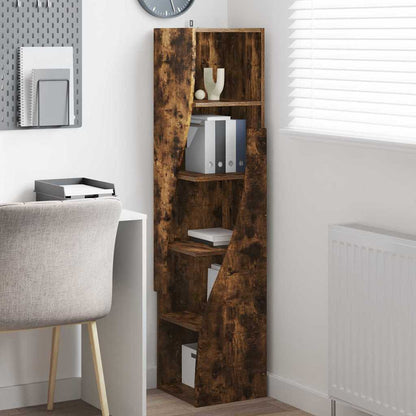 vidaXL Eckschrank Geräucherte Eiche 32x32x140cm Holzwerkstoff