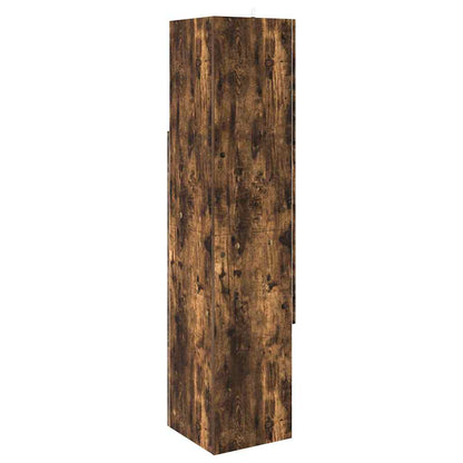 vidaXL Eckschrank Geräucherte Eiche 32x32x140cm Holzwerkstoff