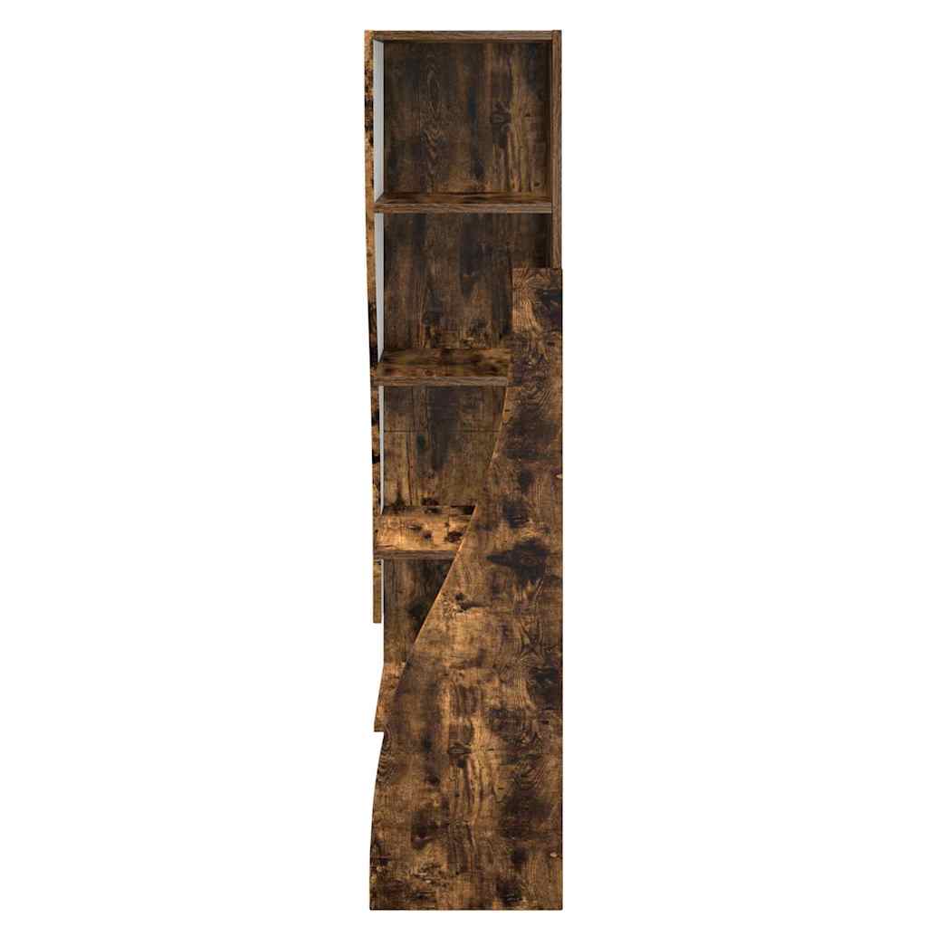 vidaXL Eckschrank Geräucherte Eiche 32x32x140cm Holzwerkstoff