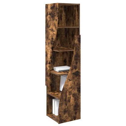 vidaXL Eckschrank Geräucherte Eiche 32x32x140cm Holzwerkstoff