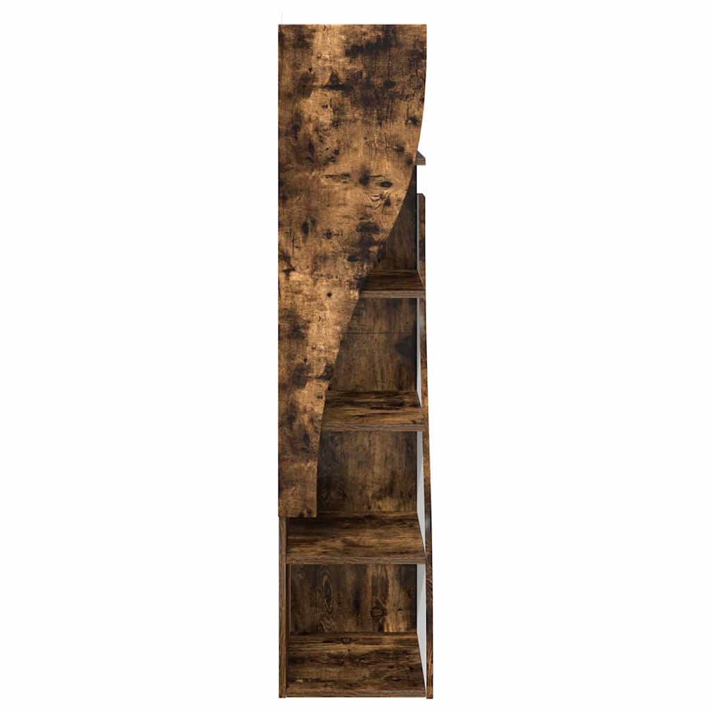 vidaXL Eckschrank Geräucherte Eiche 32x32x140cm Holzwerkstoff
