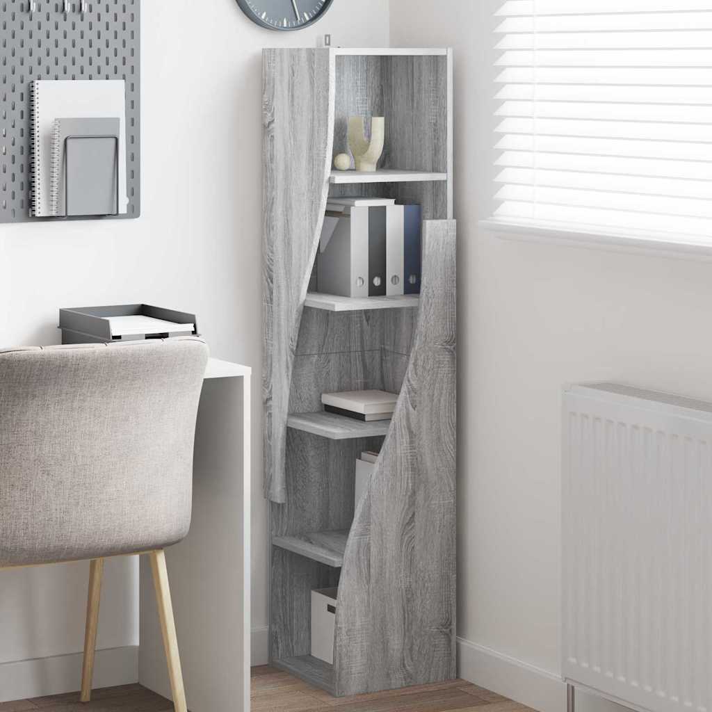 vidaXL Eckschrank Graues Sonoma 32x32x140cm Holzwerkstoff