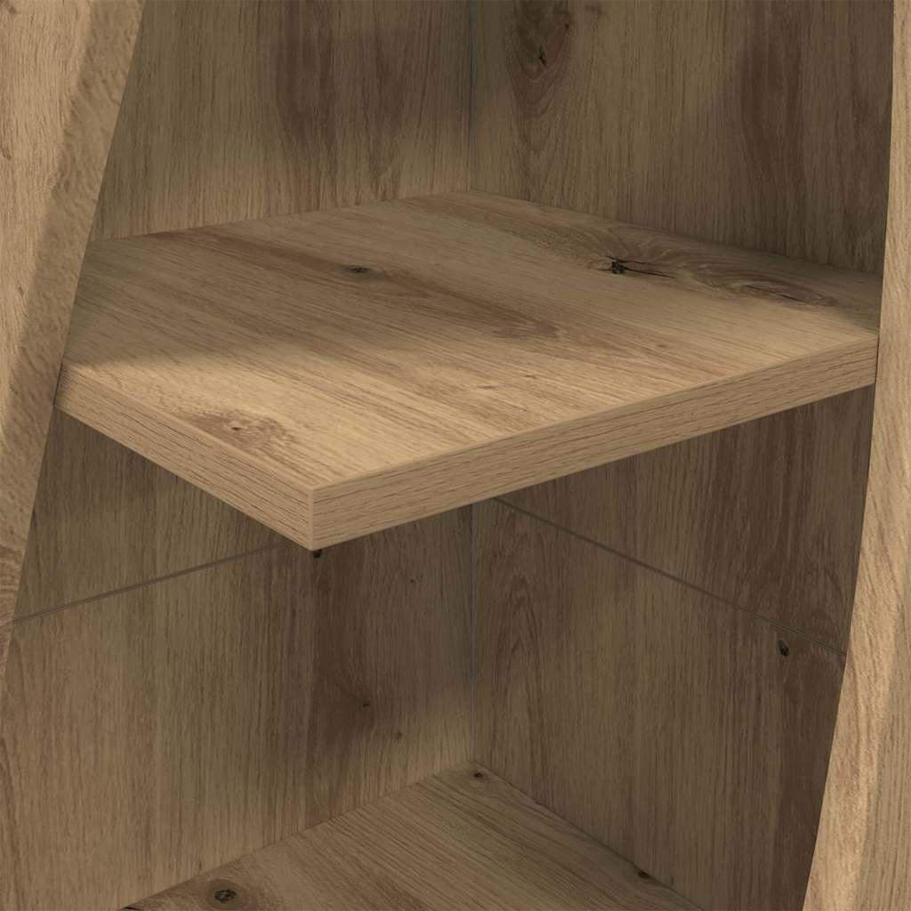 vidaXL Eckschrank Artisan-Eiche 32x32x140cm Holzwerkstoff
