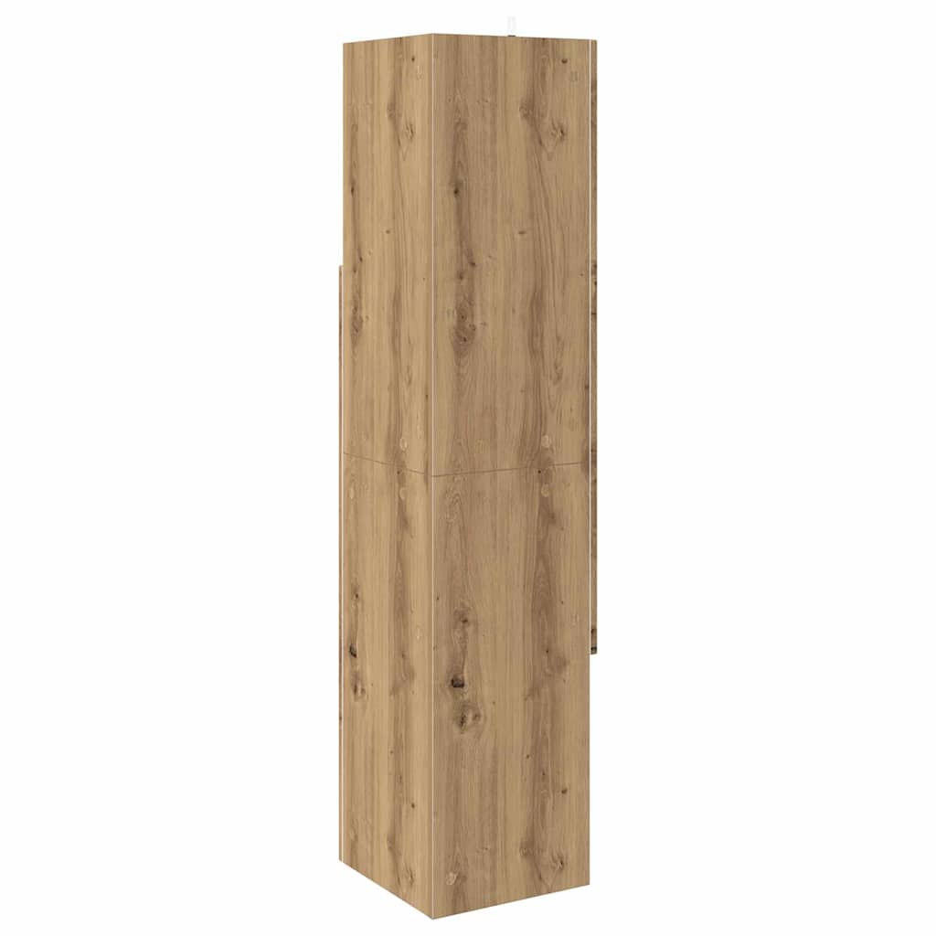 vidaXL Eckschrank Artisan-Eiche 32x32x140cm Holzwerkstoff