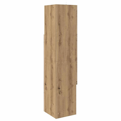 vidaXL Eckschrank Artisan-Eiche 32x32x140cm Holzwerkstoff