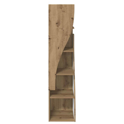 vidaXL Eckschrank Artisan-Eiche 32x32x140cm Holzwerkstoff