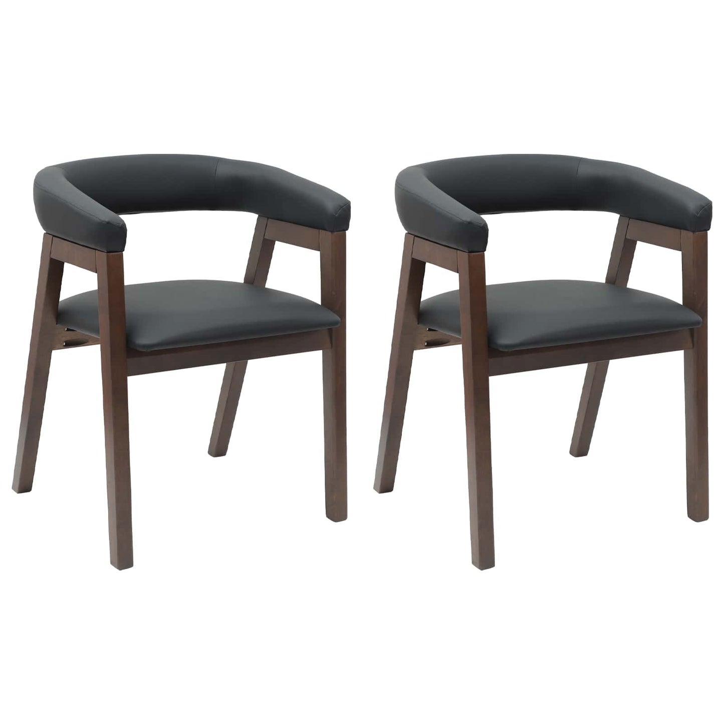 vidaXL Esszimmerstühle 2 pcs Hellbraun 54 x 57 x 73 cm