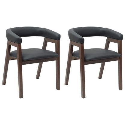 vidaXL Esszimmerstühle 2 pcs Hellbraun 54 x 57 x 73 cm