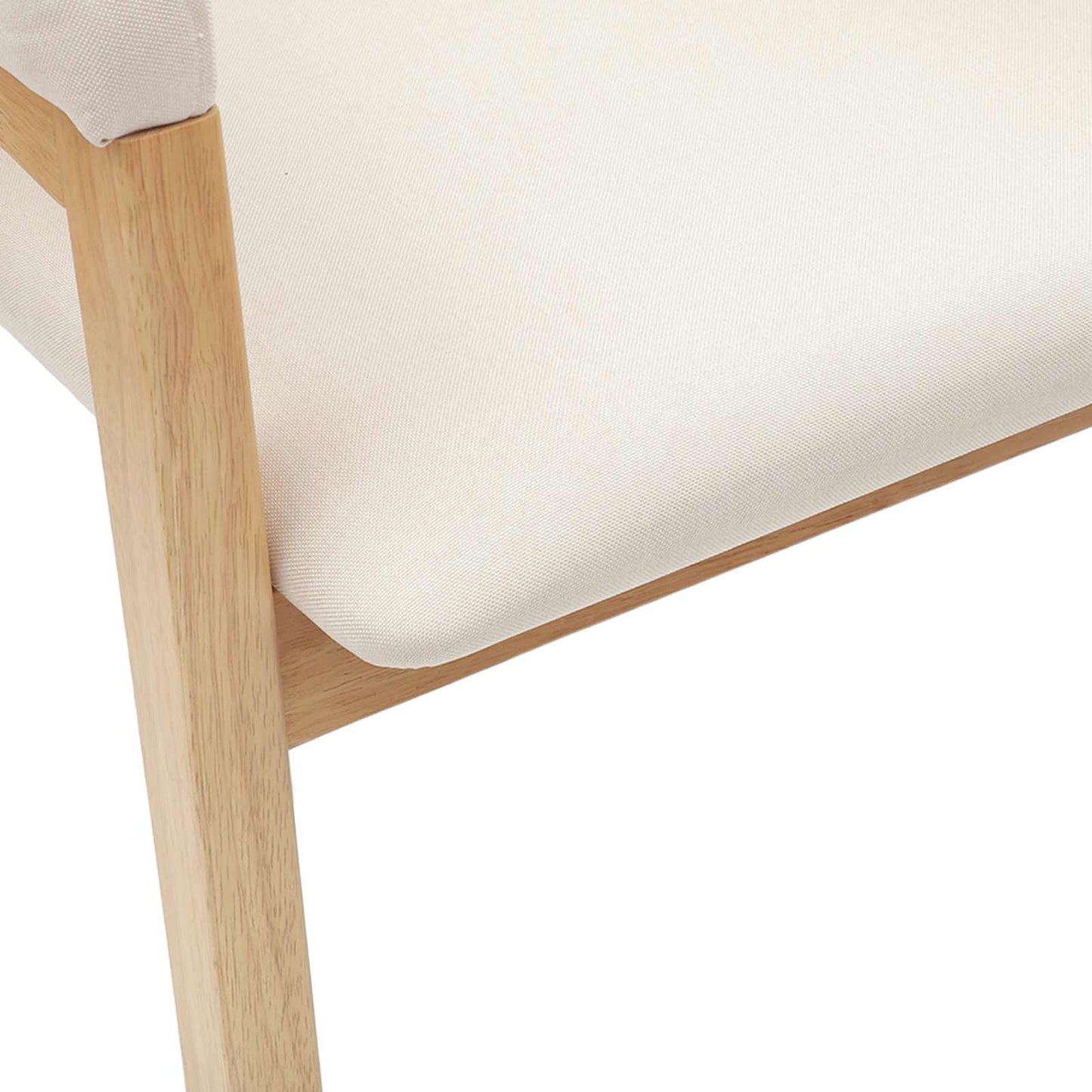 vidaXL Esszimmerstühle 2 pcs Natur 54 x 57 x 73 cm Massives Gummiholz