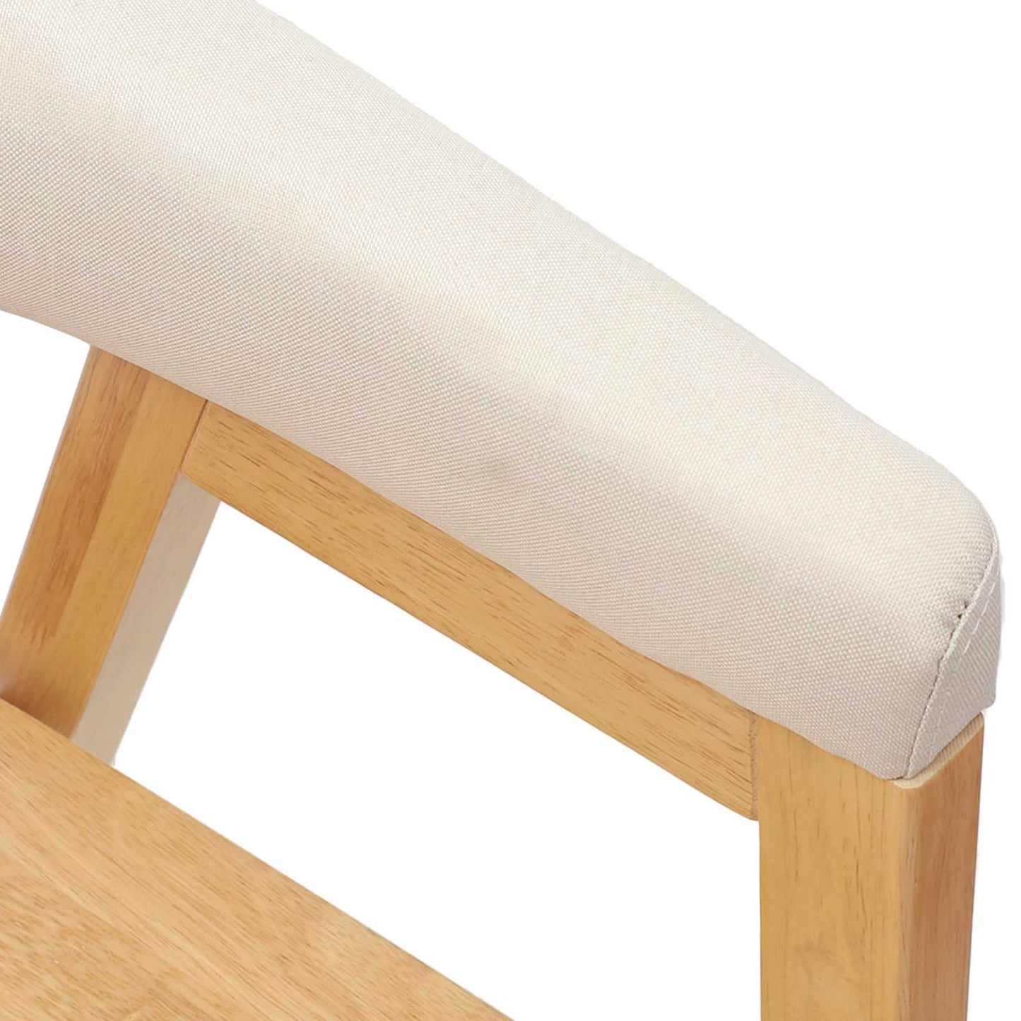 vidaXL Esszimmerstühle 2 pcs Natur 54 x 57 x 73 cm Massives Gummiholz