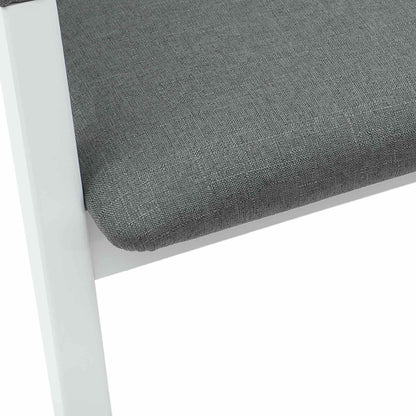 vidaXL Esszimmerstühle 2 pcs Weiß 54 x 57 x 73 cm Massives Gummiholz