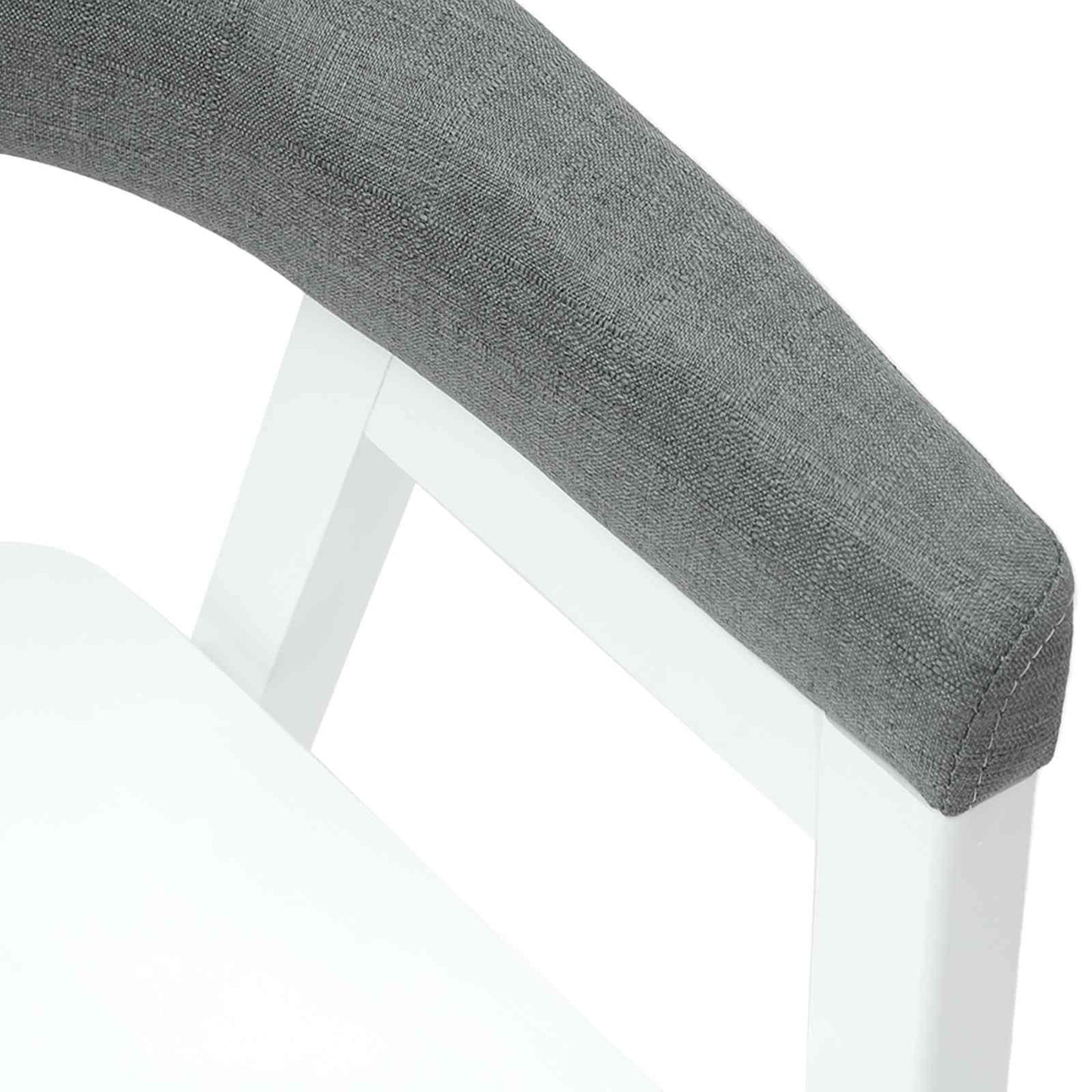 vidaXL Chaises de salle à manger 2 pcs Blanc 54 x 57 x 73 cm Bois d'hévéa massif