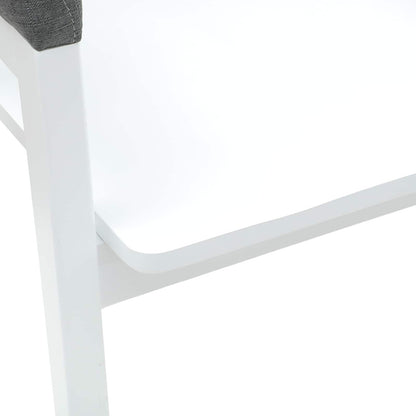 vidaXL Chaises de salle à manger 2 pcs Blanc 54 x 57 x 73 cm Bois d'hévéa massif