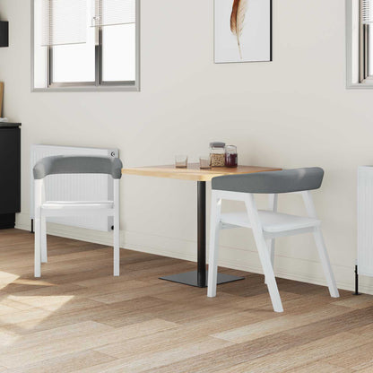 vidaXL Chaises de salle à manger 2 pcs Blanc 54 x 57 x 73 cm Bois d'hévéa massif