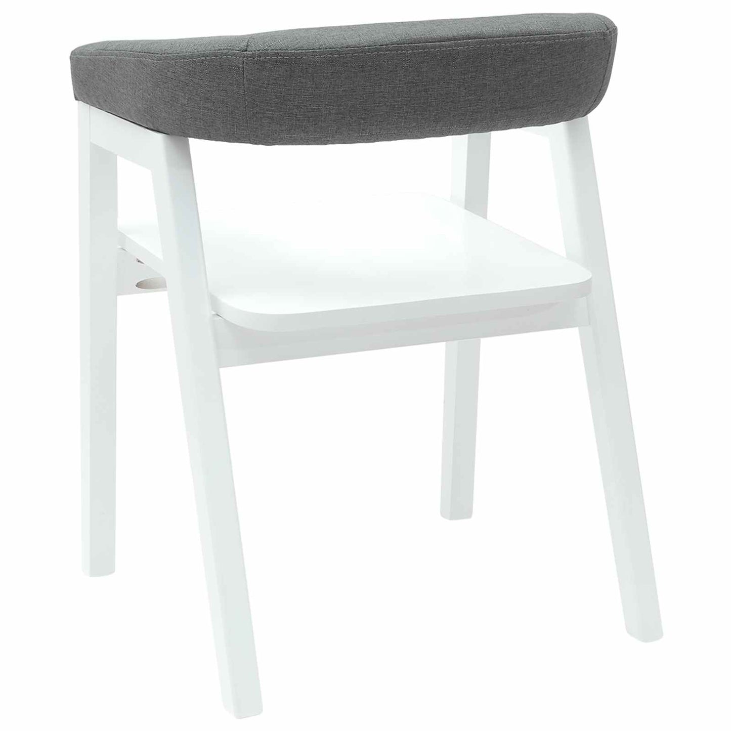 vidaXL Chaises de salle à manger 2 pcs Blanc 54 x 57 x 73 cm Bois d'hévéa massif
