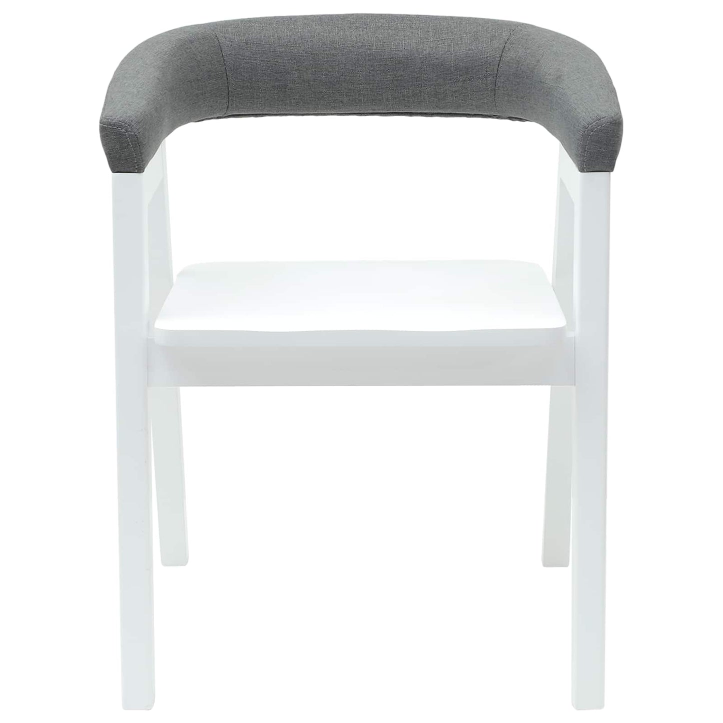 vidaXL Chaises de salle à manger 2 pcs Blanc 54 x 57 x 73 cm Bois d'hévéa massif