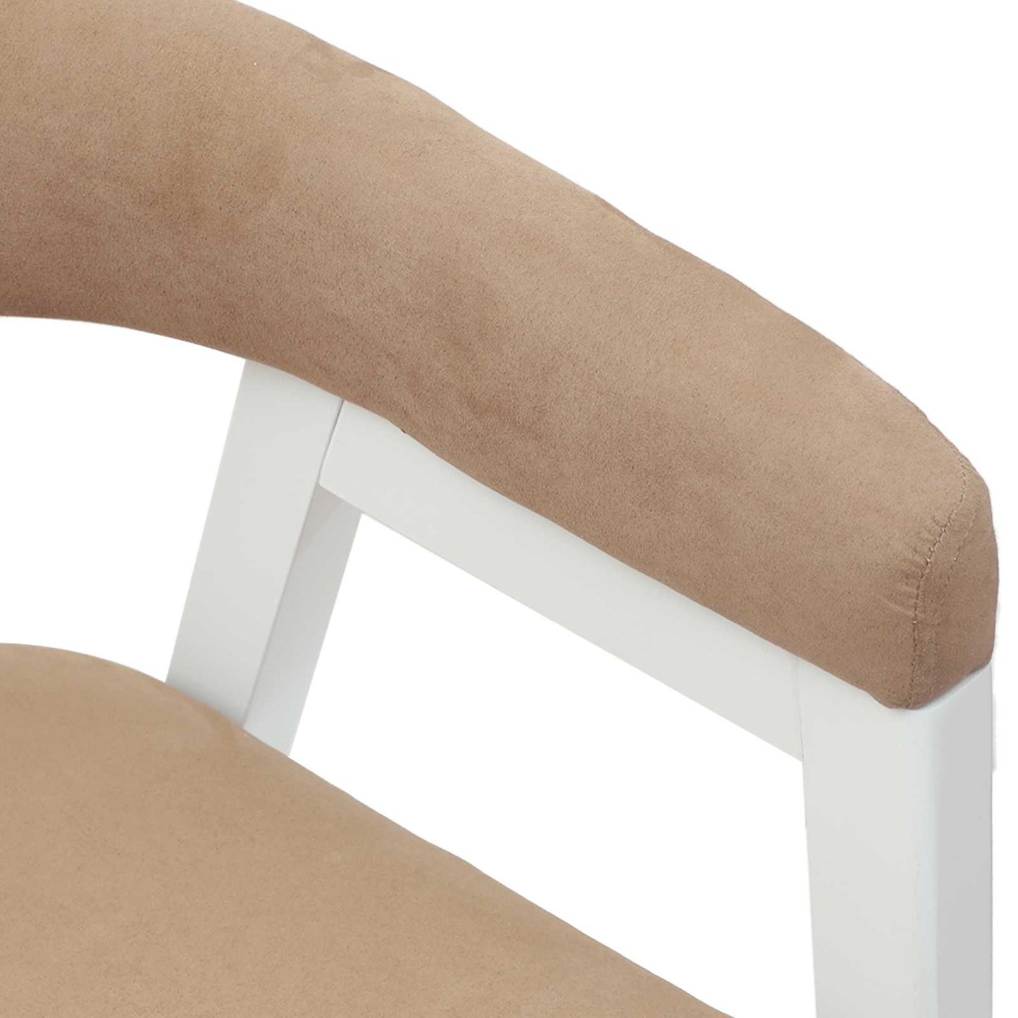 vidaXL Esszimmerstühle 2 pcs Weiß 54 x 57 x 73 cm Massives Gummiholz