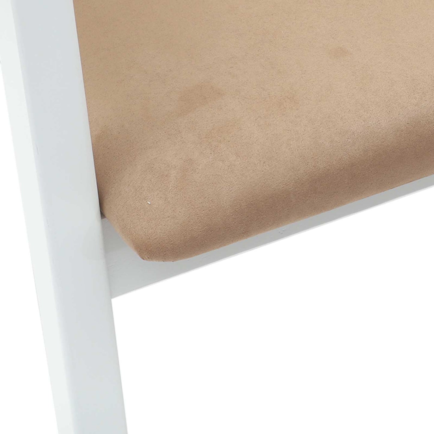vidaXL Esszimmerstühle 2 pcs Weiß 54 x 57 x 73 cm Massives Gummiholz