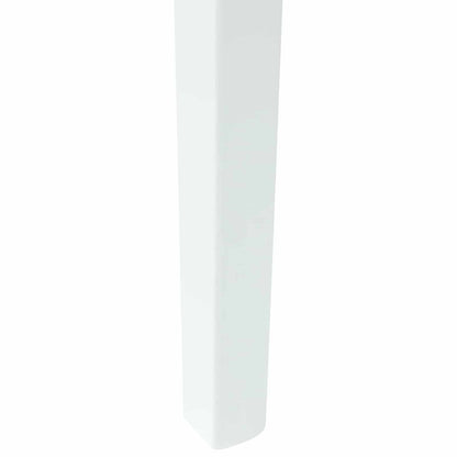 vidaXL Esszimmerstühle 2 pcs Weiß 54 x 57 x 73 cm Massives Gummiholz