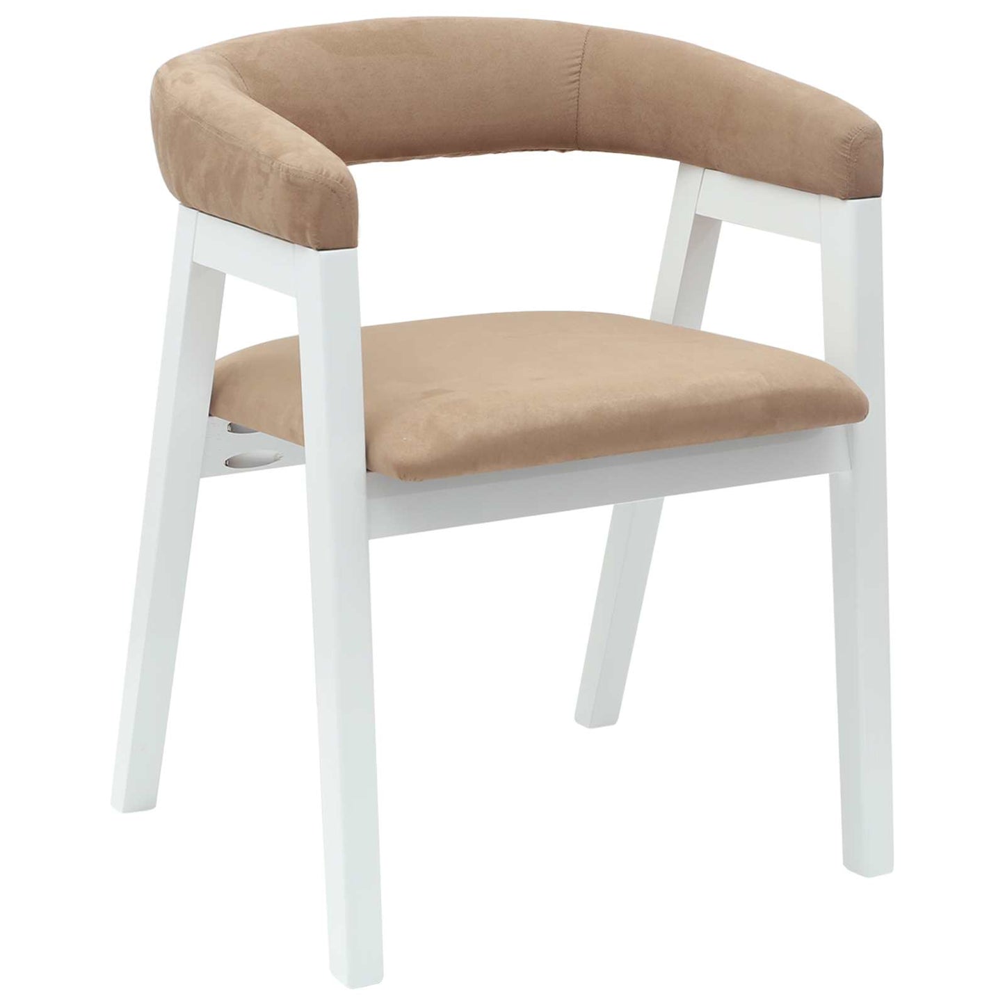 vidaXL Esszimmerstühle 2 pcs Weiß 54 x 57 x 73 cm Massives Gummiholz
