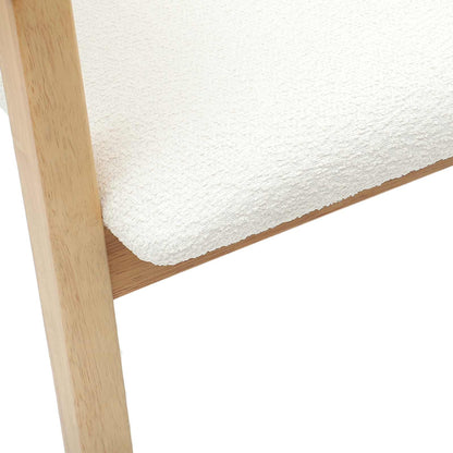 vidaXL Esszimmerstühle 2 pcs Natur 54 x 57 x 73 cm Massives Gummiholz