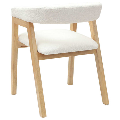 vidaXL Esszimmerstühle 2 pcs Natur 54 x 57 x 73 cm Massives Gummiholz
