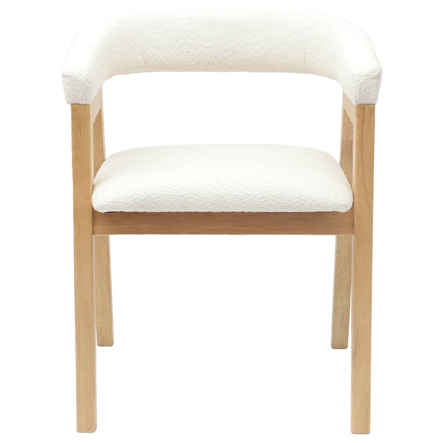 vidaXL Esszimmerstühle 2 pcs Natur 54 x 57 x 73 cm Massives Gummiholz
