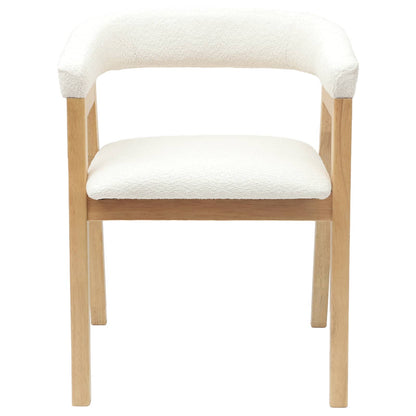 vidaXL Esszimmerstühle 2 pcs Natur 54 x 57 x 73 cm Massives Gummiholz