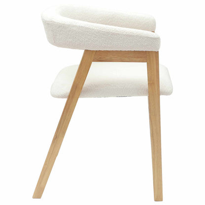 vidaXL Esszimmerstühle 2 pcs Natur 54 x 57 x 73 cm Massives Gummiholz