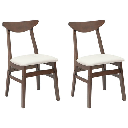 vidaXL Esszimmerstühle 2 pcs Hellbraun 42 x 47.5 x 81 cm