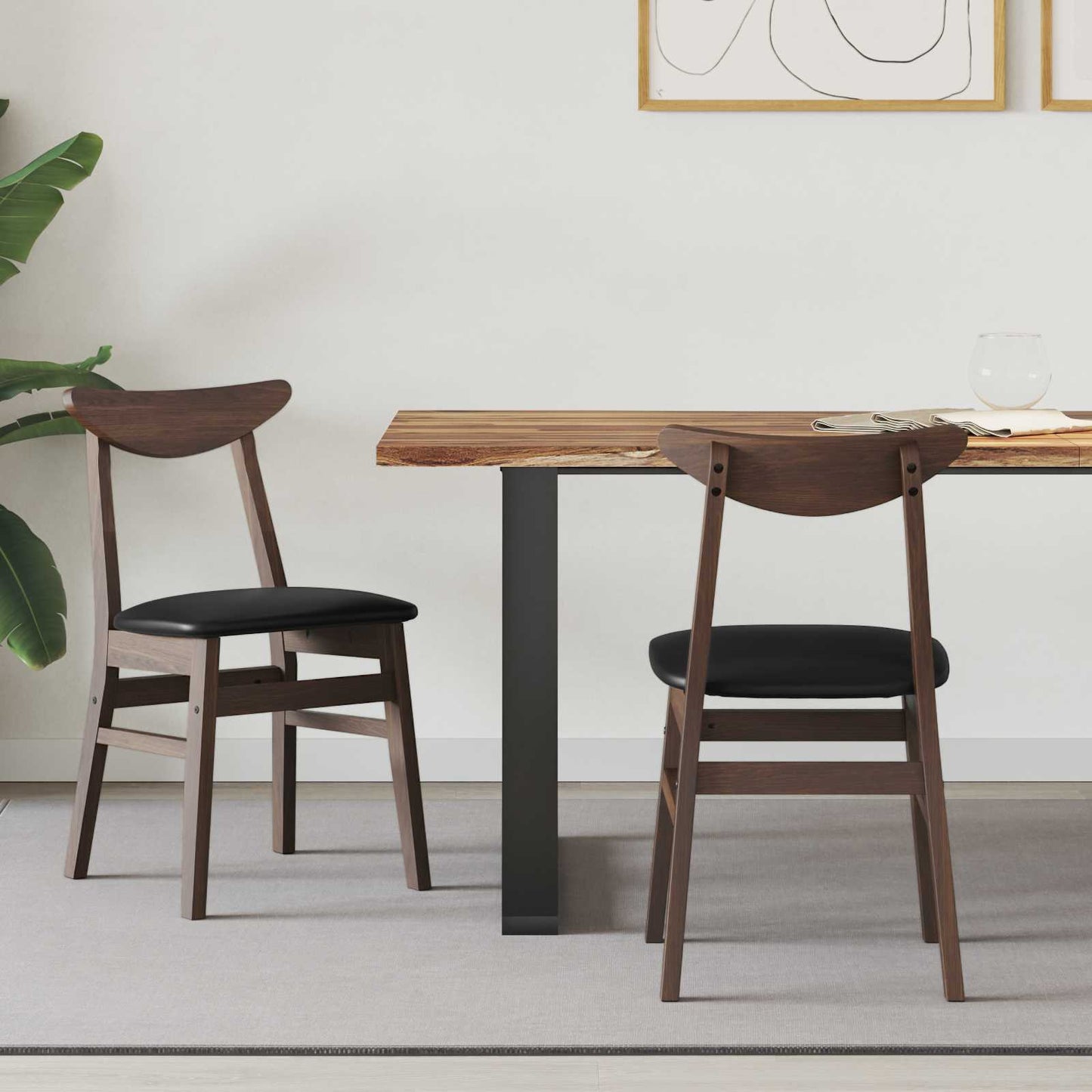 Esszimmerstühle 2 pcs Hellbraun 42 x 47.5 x 81 cm