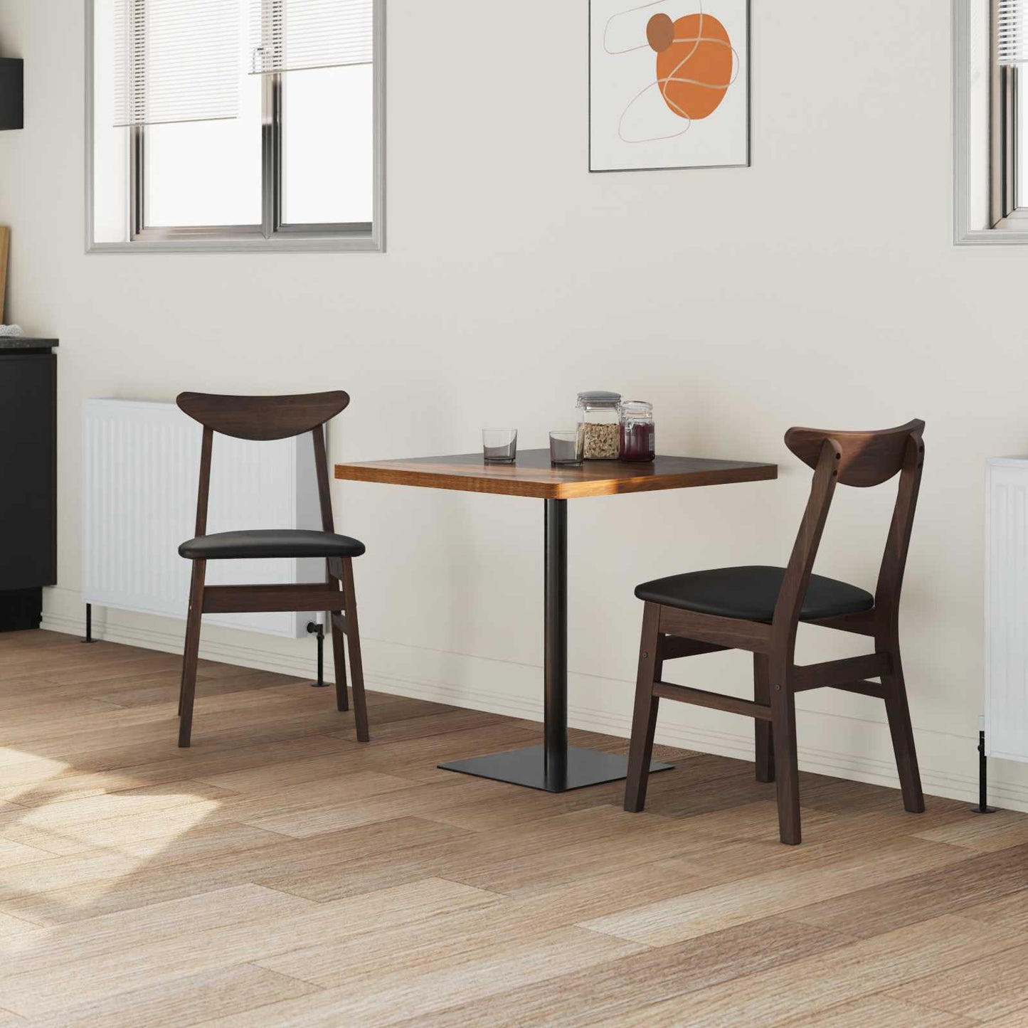 Esszimmerstühle 2 pcs Hellbraun 42 x 47.5 x 81 cm