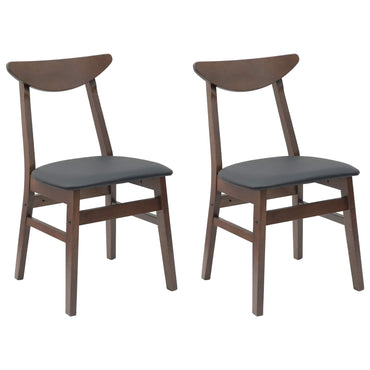 vidaXL Esszimmerstühle 2 pcs Hellbraun 42 x 47.5 x 81 cm