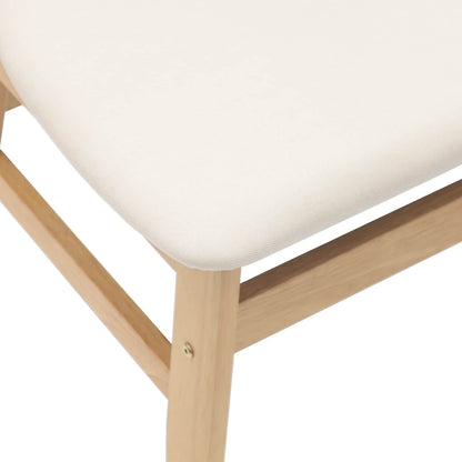 vidaXL Esszimmerstühle 2 pcs Natur 42 x 47.5 x 81 cm